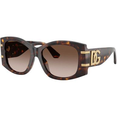 Dolce & Gabbana DG4501 - Havana/Brown Gradient Lenses