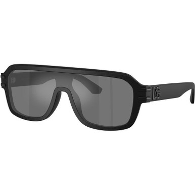 Dolce &amp; Gabbana DG4507, Matte Black/Grey Black Mirror Lenses