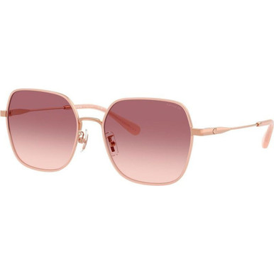Shiny Rose Gold and Milky Rose/Violet Pink Gradient Lenses
