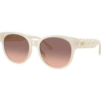 Coach HC8430D - Milky White/Brown Pink Gradient Lenses
