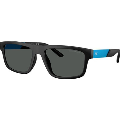 Emporio Armani EA4244U - Matte Black/Dark Grey Lenses