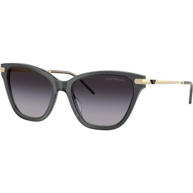 Emporio Armani EA4251 - Shiny Opal Black/Grey Gradient Lenses