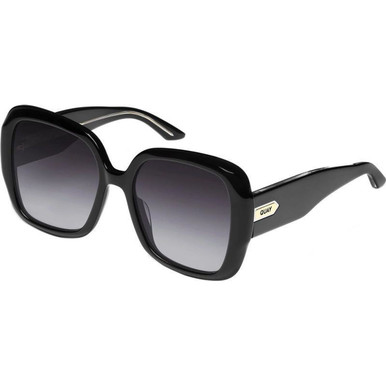 Quay Australia Full Glam - Black/Smoke Gradient Lenses