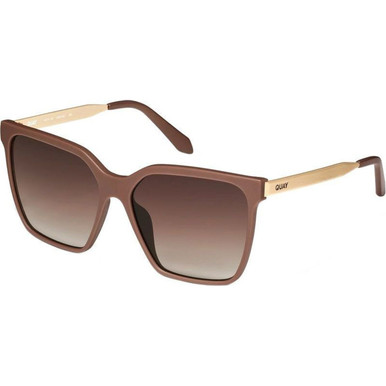 Quay Australia Level Up Remixed - Matte Doe/Brown Gradient Lenses