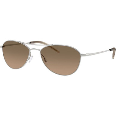 Oliver Peoples Aero II OV1358S - Silver/Sandstone Gradient Glass Polarised Lenses