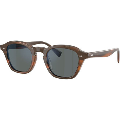 Oliver Peoples Eyles OV5580SU - Sycamore/Regal Blue Glass Lenses