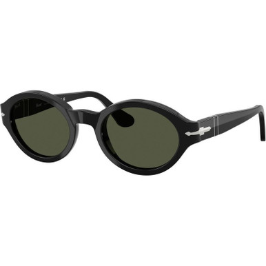 Black/Green Glass Lenses 51 Eye Size
