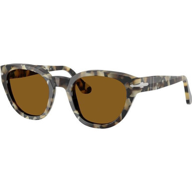 Persol PO3379S - Brown Tortoise/Brown Glass Lenses 51 Eye Size