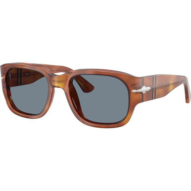 Persol PO3380S - Terra Di Siena/Light Blue Glass Lenses 52 Eye Size