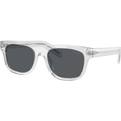 Transparent Grey/Dark Blue Lenses