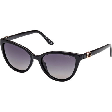 Shiny Black/Smoke Polarised Lenses