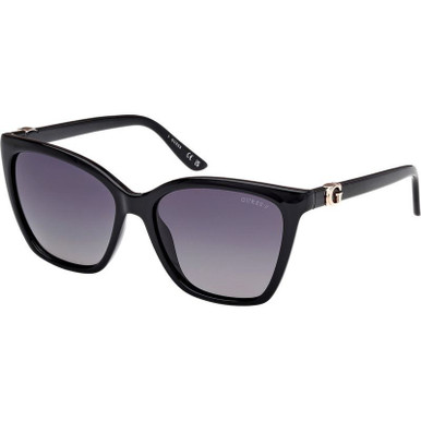 Shiny Black/Smoke Polarised Lenses