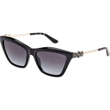 Shiny Black/Smoke Gradient Lenses