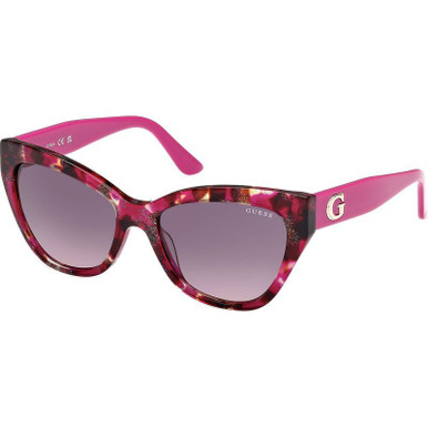 Lilac Havana/Violet Gradient Lenses