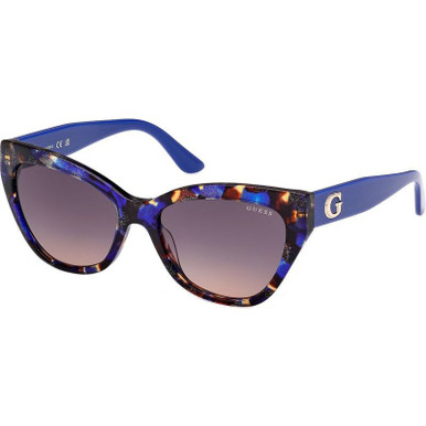Guess GU00204 - Blue Havana/Brown Gradient Lenses