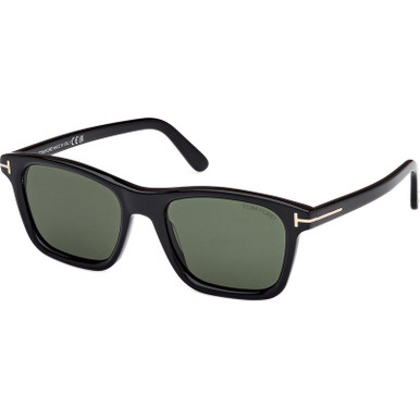 Shiny Black/Green Lenses