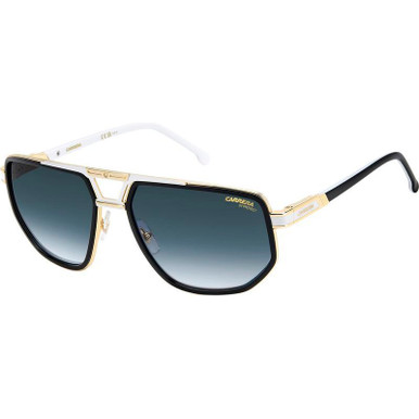 Black White/Dark Blue Gradient Lenses