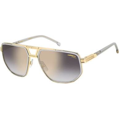 Grey/Grey Gold Gradient Mirror Lenses