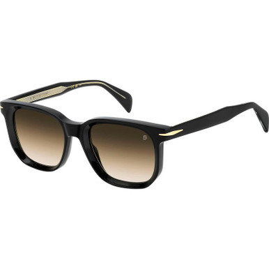 David Beckham DB 7133/S - Black/Brown Gradient Lenses