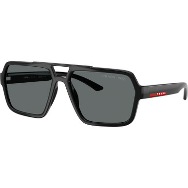 Black/Dark Grey Polarised Lenses