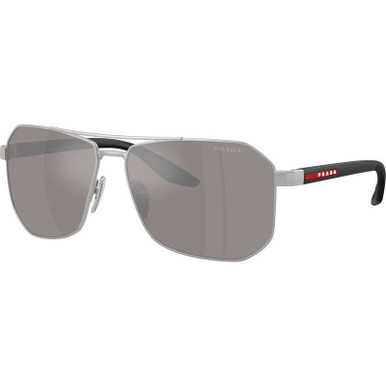 Matte Champagne/Purple Brown Silver Mirror Lenses