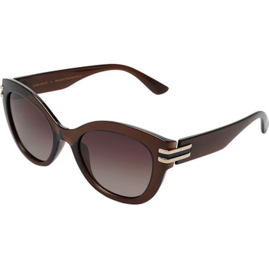 Locello Hallie, Nutshell Brown/Brown Gradient Polarised Lenses
