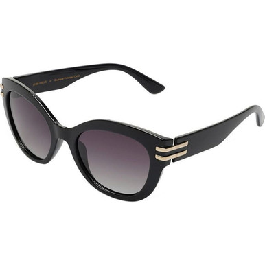 Locello Hallie - Black/Smoke Polarised Lenses