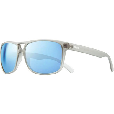 Revo Cooper - Matte Crystal Grey/Blue Water Mirror Polarised Lenses