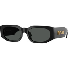 Shop Versace VE4489U Sunglasses Transparent/Silver Mirror
