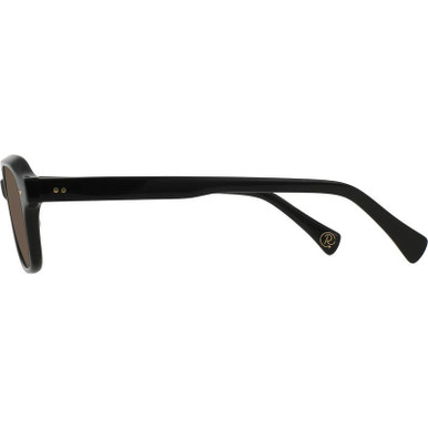 Shop Raen Rhyme Sunglasses Recycled Black/Agave | Afterpay display picture 3