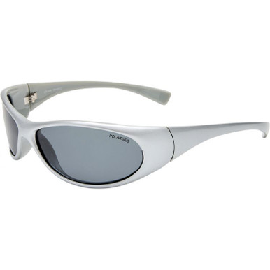 Metallic Silver/Smoke Polarised Lenses