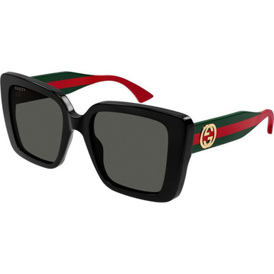 Shop the GUCCI 0956S Sunglasses Black/Grey | Afterpay