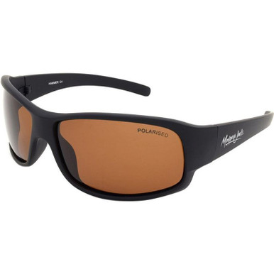 Mangrove Jacks Hammer - Matte Black/Brown Polarised Lenses