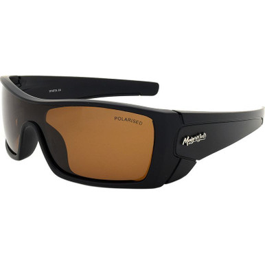 Mangrove Jacks Sparta - Matte Black/Brown Polarised Lenses