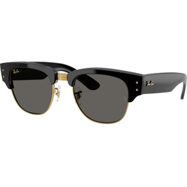 Black on Arista/Dark Grey Glass Lenses 53 Eye Size