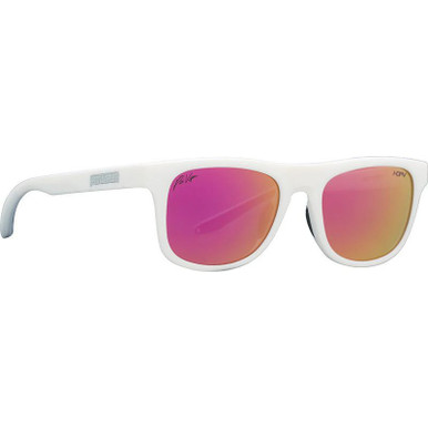 Pit Viper The Highball - Miami Nights White/Pink HDPV Mirror Polarised Lenses