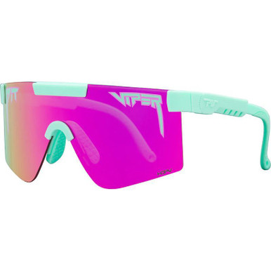 Pit Viper The Originals Narrow, Oral Exam Teal/Pink HDPV Mirror Polarised Lenses