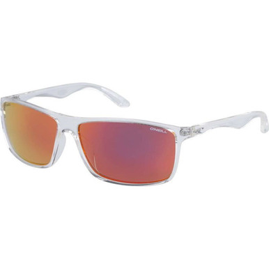 O'Neill ONS 9004 2.0 - Gloss Crystal Clear/Red Mirror Polarised Lenses