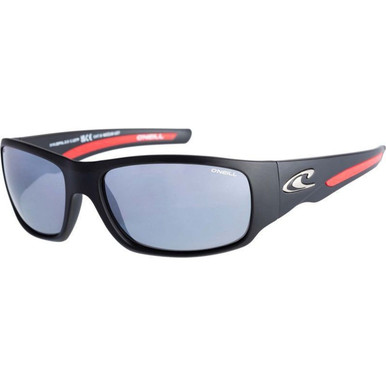 O'Neill ONS Zepol 2.0 - Matte Black and Red/Silver Mirror Polarised Lenses