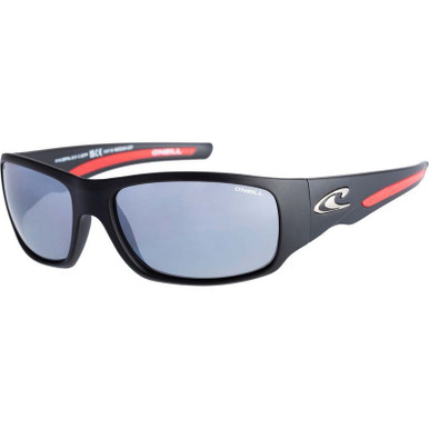O'Neill ONS Zepol 2.0 - Matte Black and Red/Silver Mirror Polarised Lenses