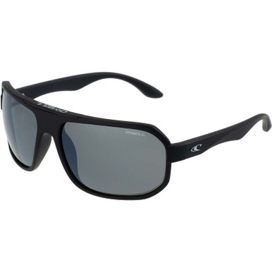 Matte Black/White Smoke Silver Flash Mirror Polarised Lenses