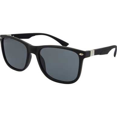 JS Eyewear 8021 - Black/Smoke Lenses