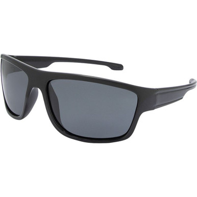 JS Eyewear 6610, Black/Smoke Polarised Lenses