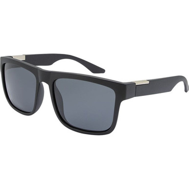 JS Eyewear 7400, Matte Black/Smoke Polarised Lenses