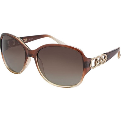 JS Eyewear 5921 - Brown/Brown Gradient Polarised Lenses