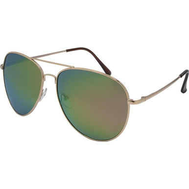 Gold/Pink Mirror Polarised Lenses