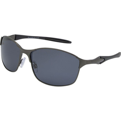 Matte Dark Gunmetal/Smoke Polarised Lenses