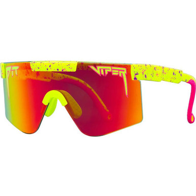 Pit Viper The Pit Viper Junior, 1993 Yellow Splatter/Rainbow Mirror Lenses