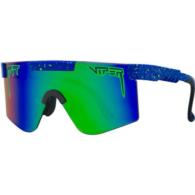 Pit Viper The Pit Viper Junior, Leonardo Blue Splatter/Blue Green Mirror Lenses