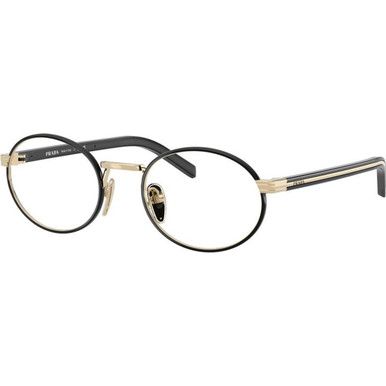 Pale Gold and Black/Clear Lenses 52 Eye Size